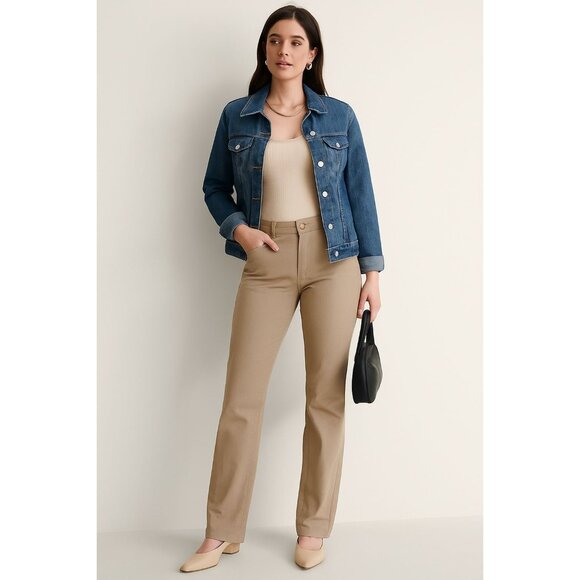 Active8 USA Other - Active8 USA Khaki Pants Medium Straight Leg Stretchy Casual Classic Neutral Fit